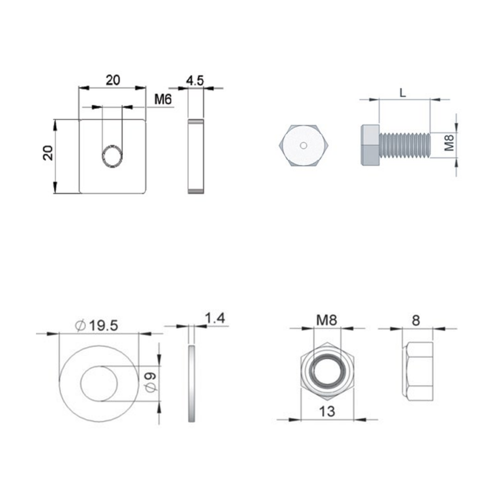 Fasteners and hardware