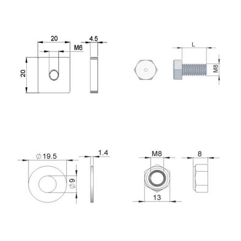 Fasteners and hardware