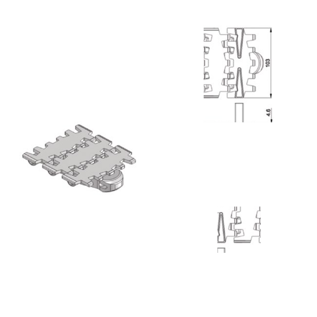 Stainless steel top chains