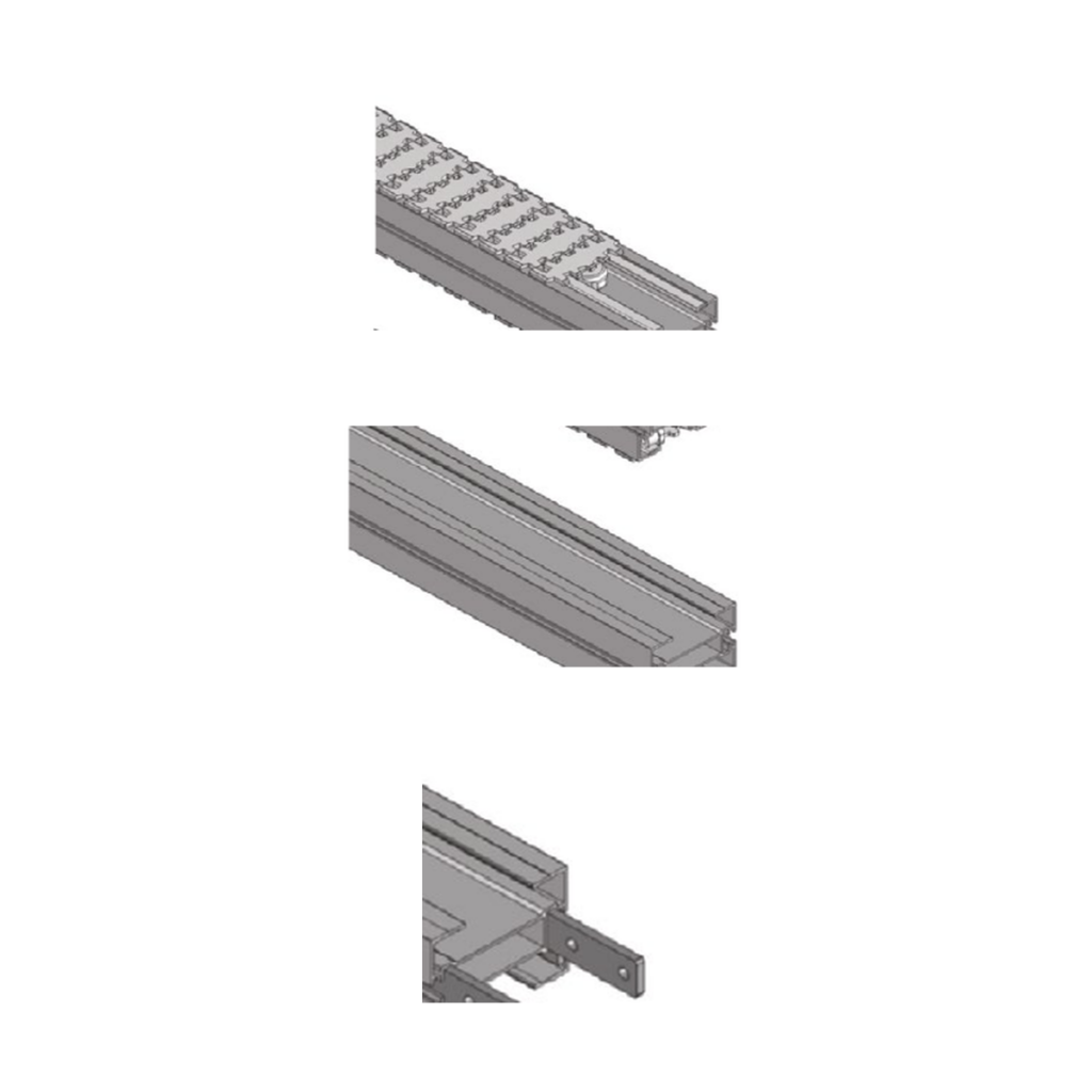 Slide rails and wear strips