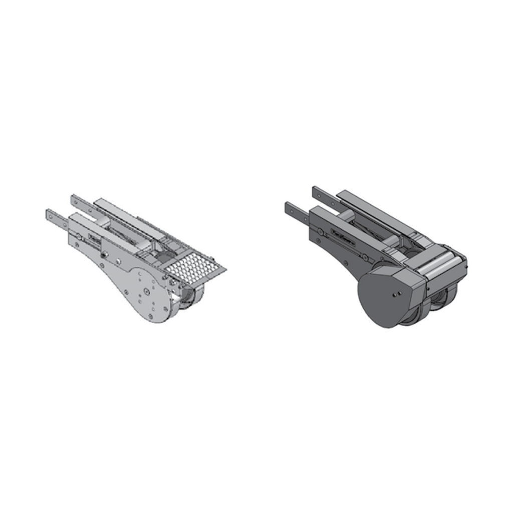 Free-roller transfer bridges