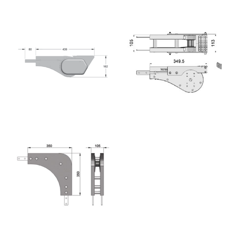Suspended-drive driven bridges