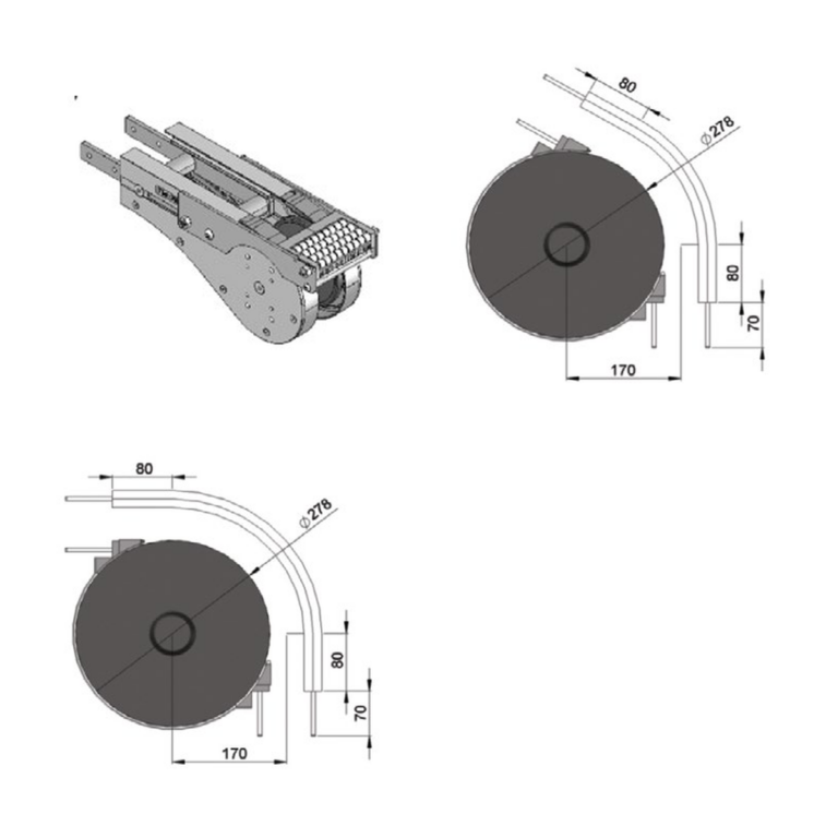 Convex vertical bends