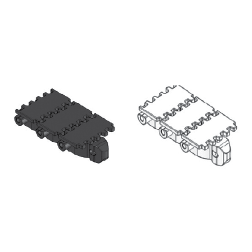 Flat cleated chains