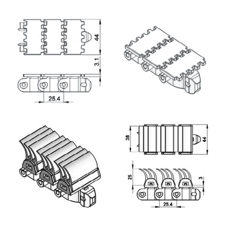 Wedge chains
