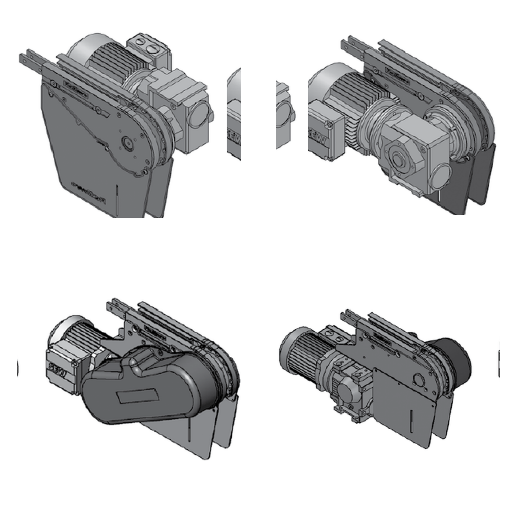 Suspended intermediate drives