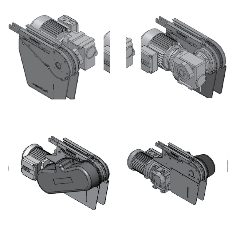 Suspended intermediate drives