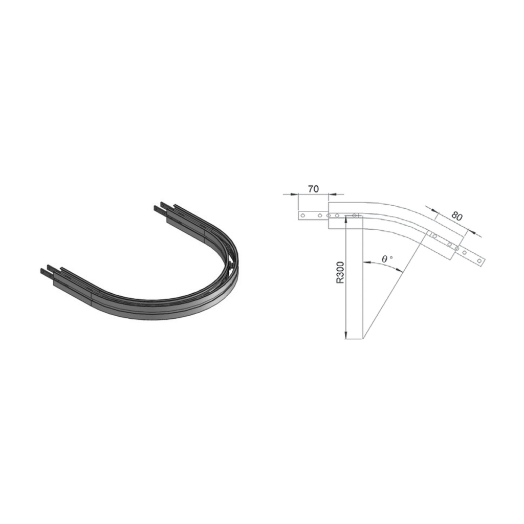 Curve frame assemblies