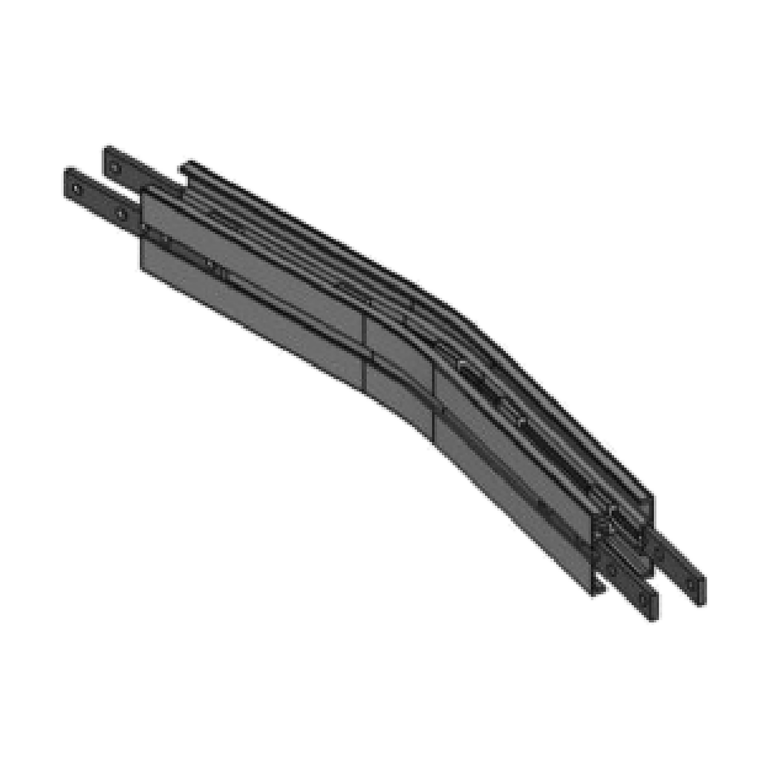 15-degree horizontal bends