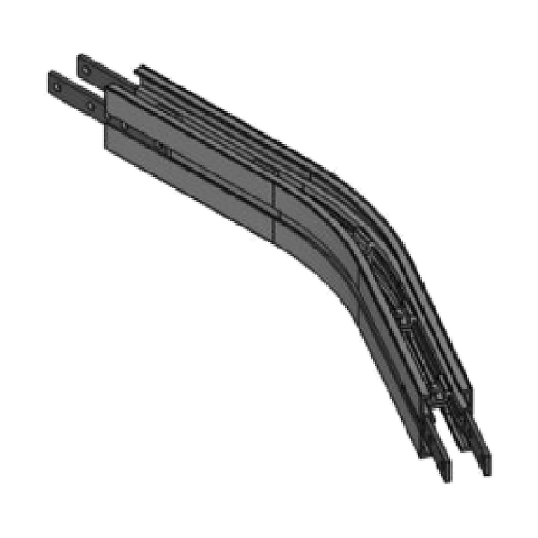 30-degree horizontal bends