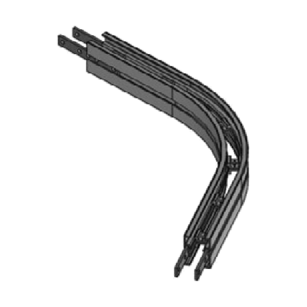 60-degree horizontal bends