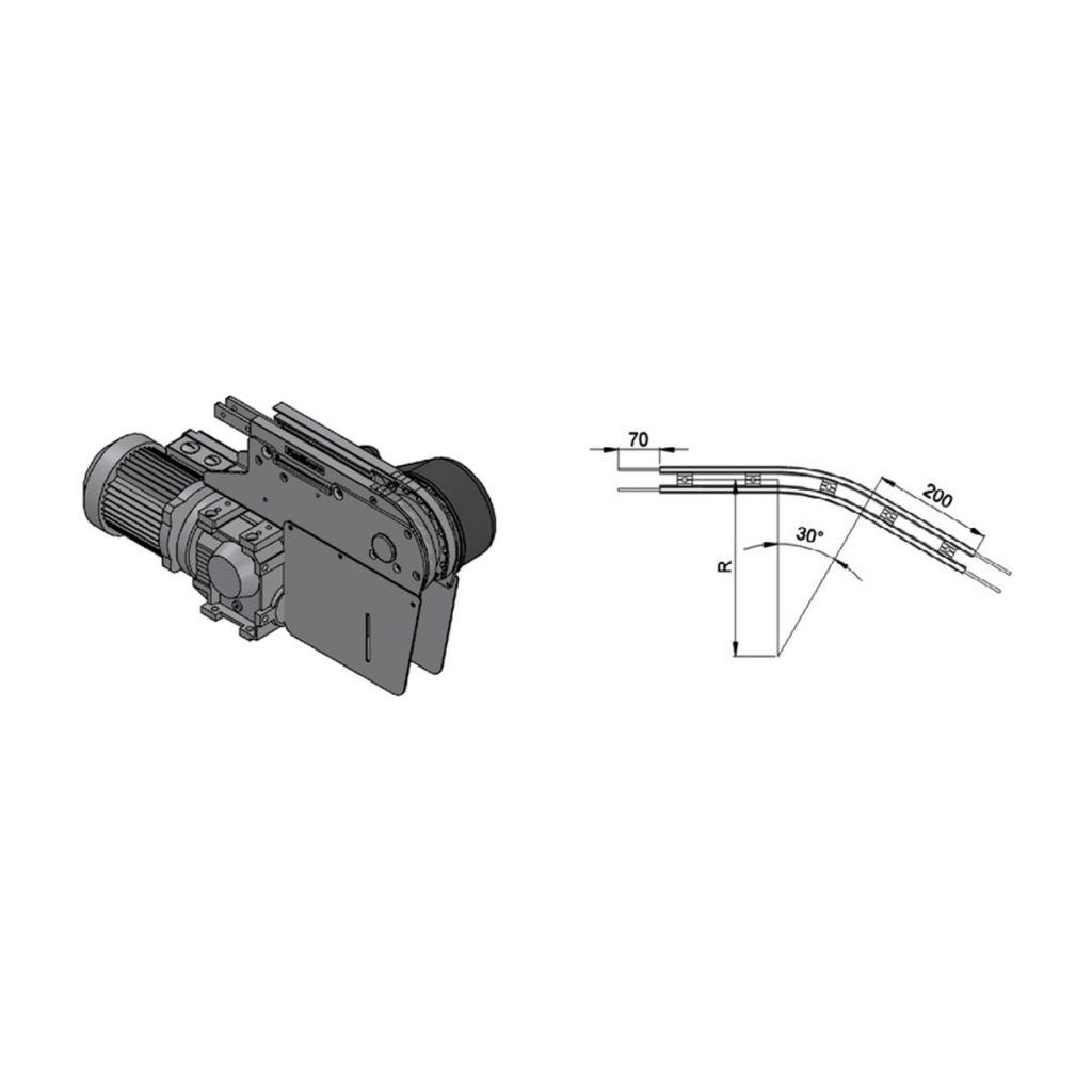 Free-roller transfer bridges