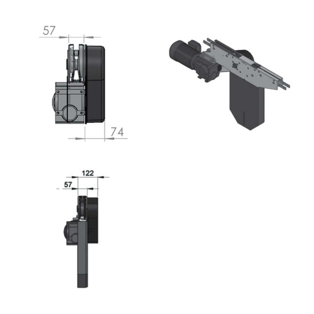 Suspended-drive driven bridges