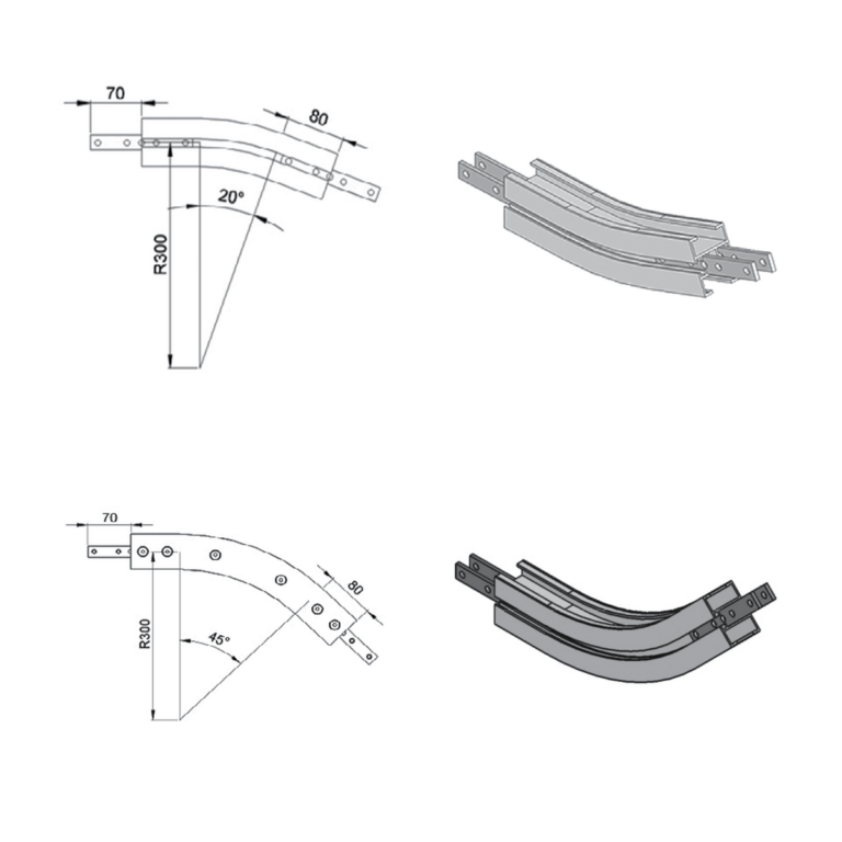 Custom vertical bends