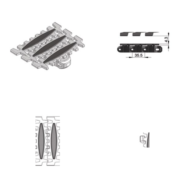 Horizontal bend drives