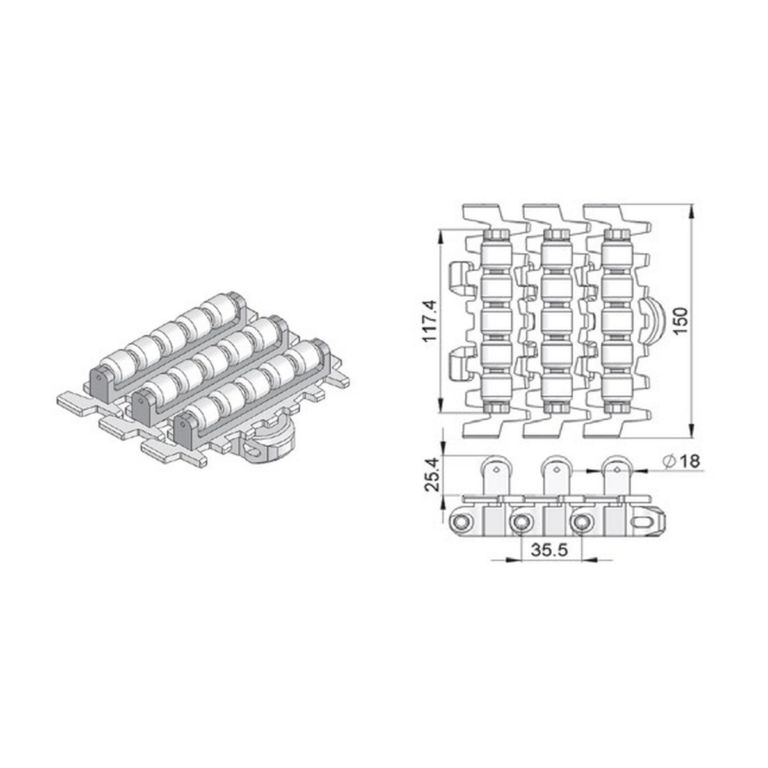 Chain connecting modules