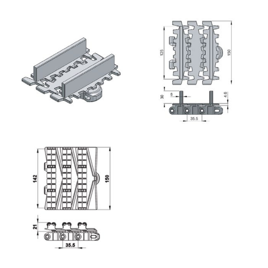 Conveyor beams