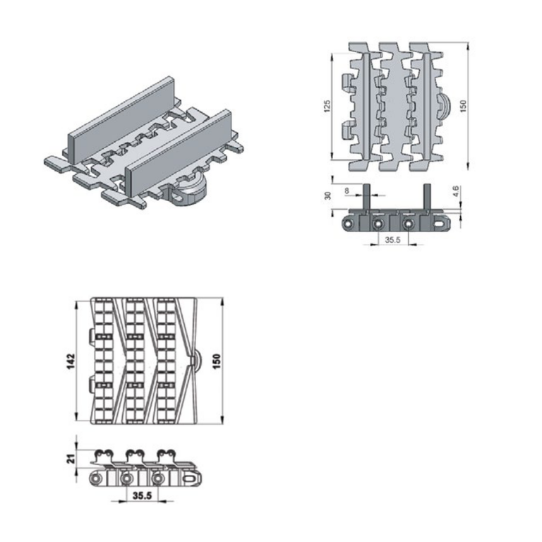 Conveyor beams