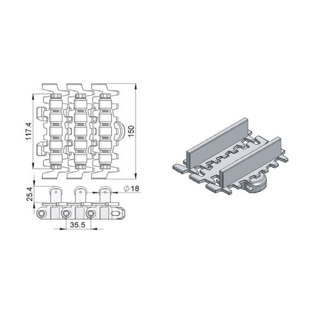 Curve frame assemblies