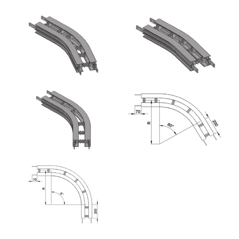 Horizontal bends