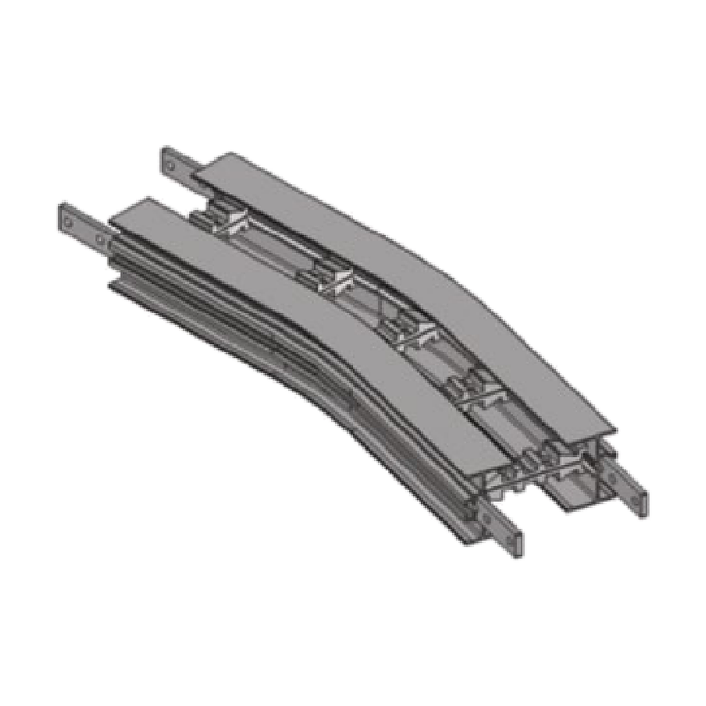 15-degree horizontal bends