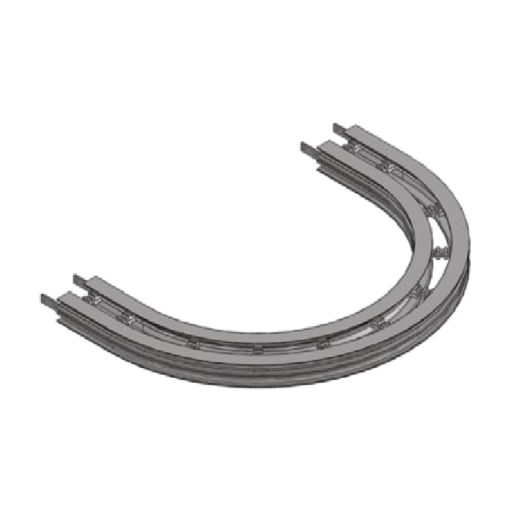 180-degree horizontal bends