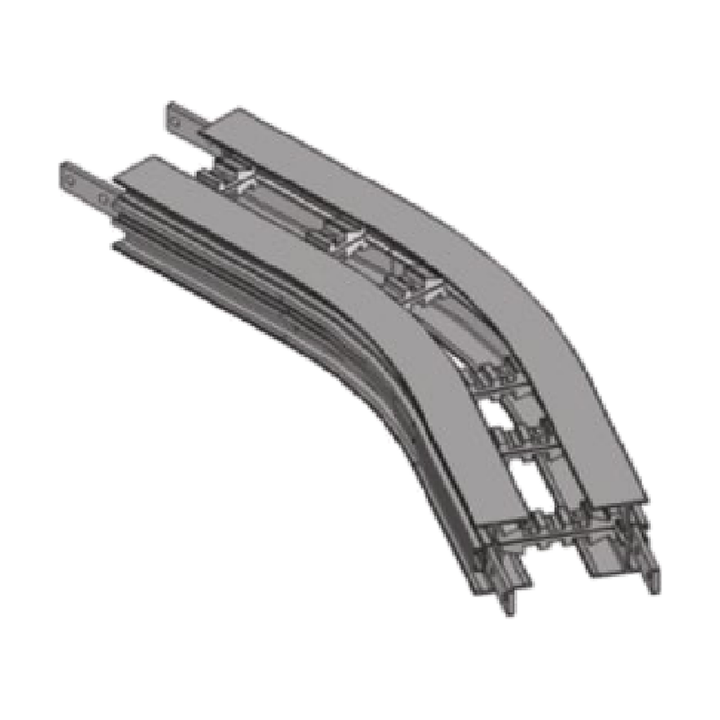 30-degree horizontal bends