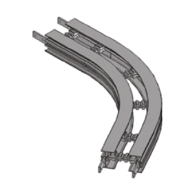 60-degree horizontal bends