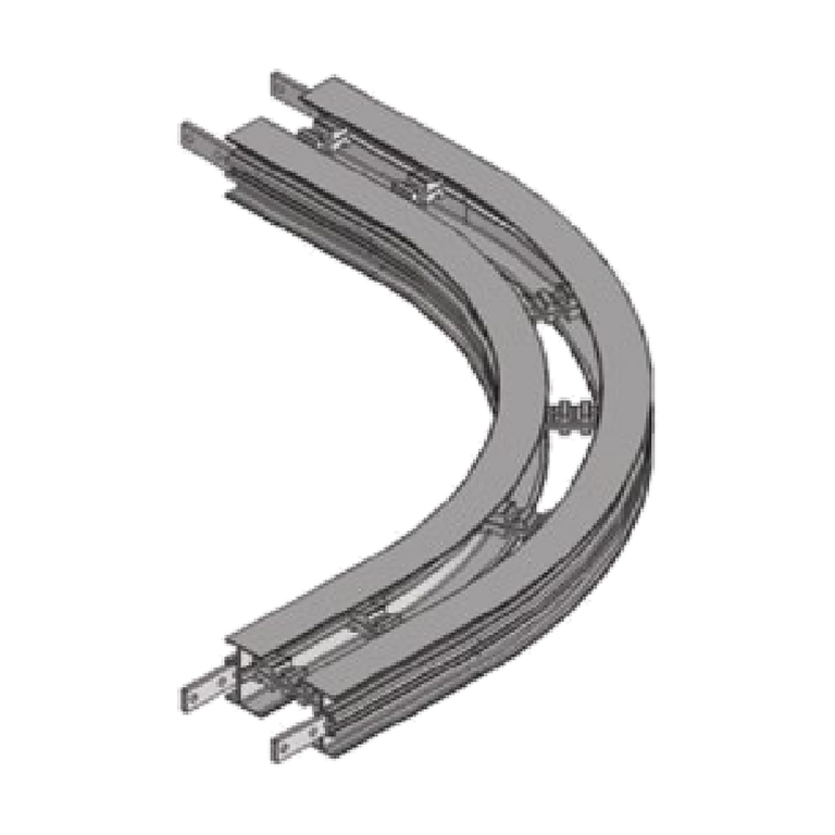 90-degree horizontal bends