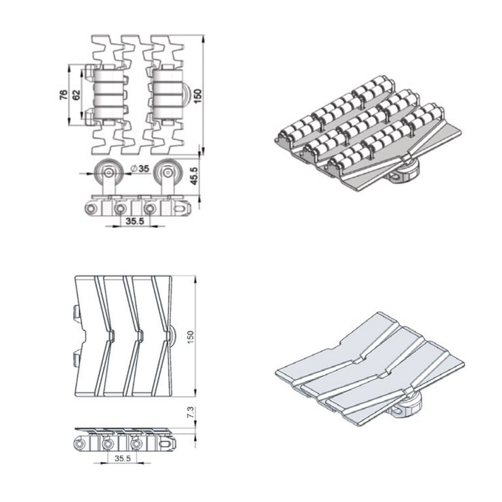 Custom-angle horizontal bends