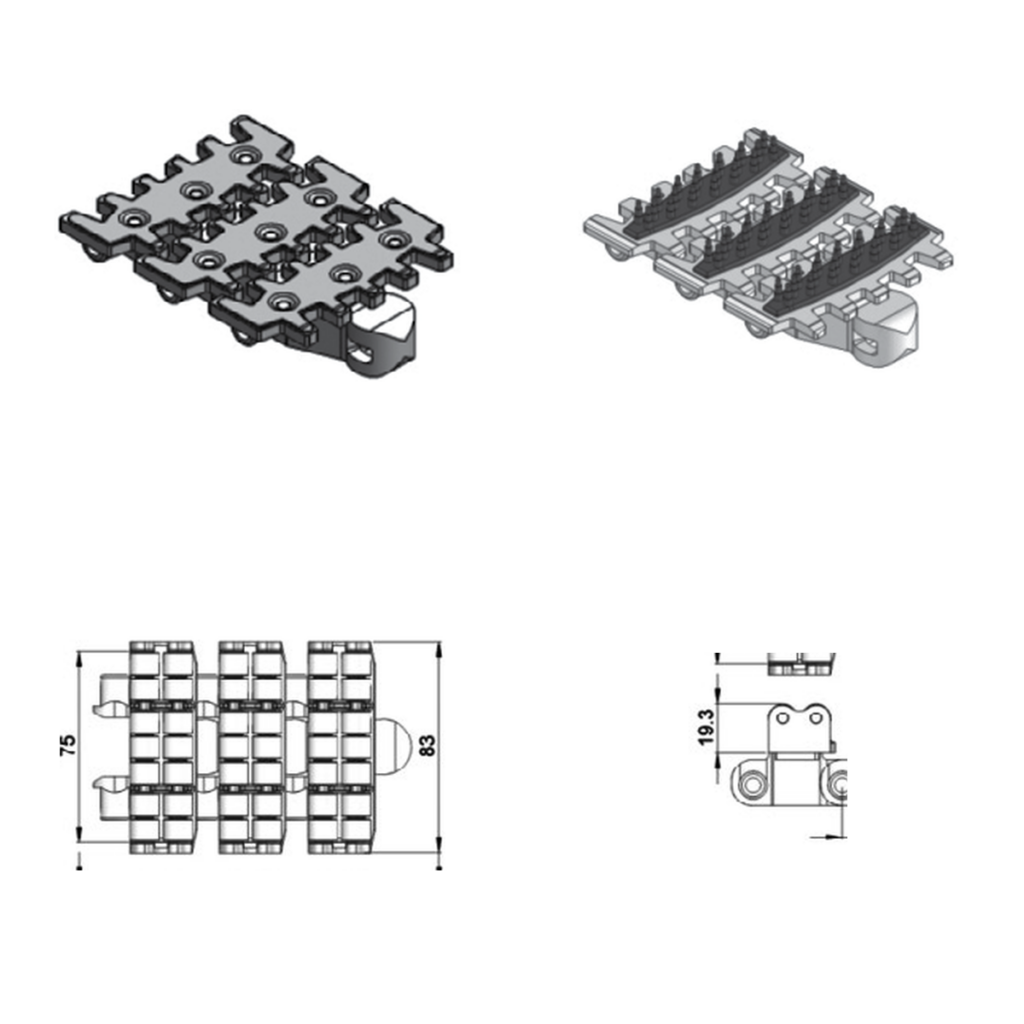 Steel top chains