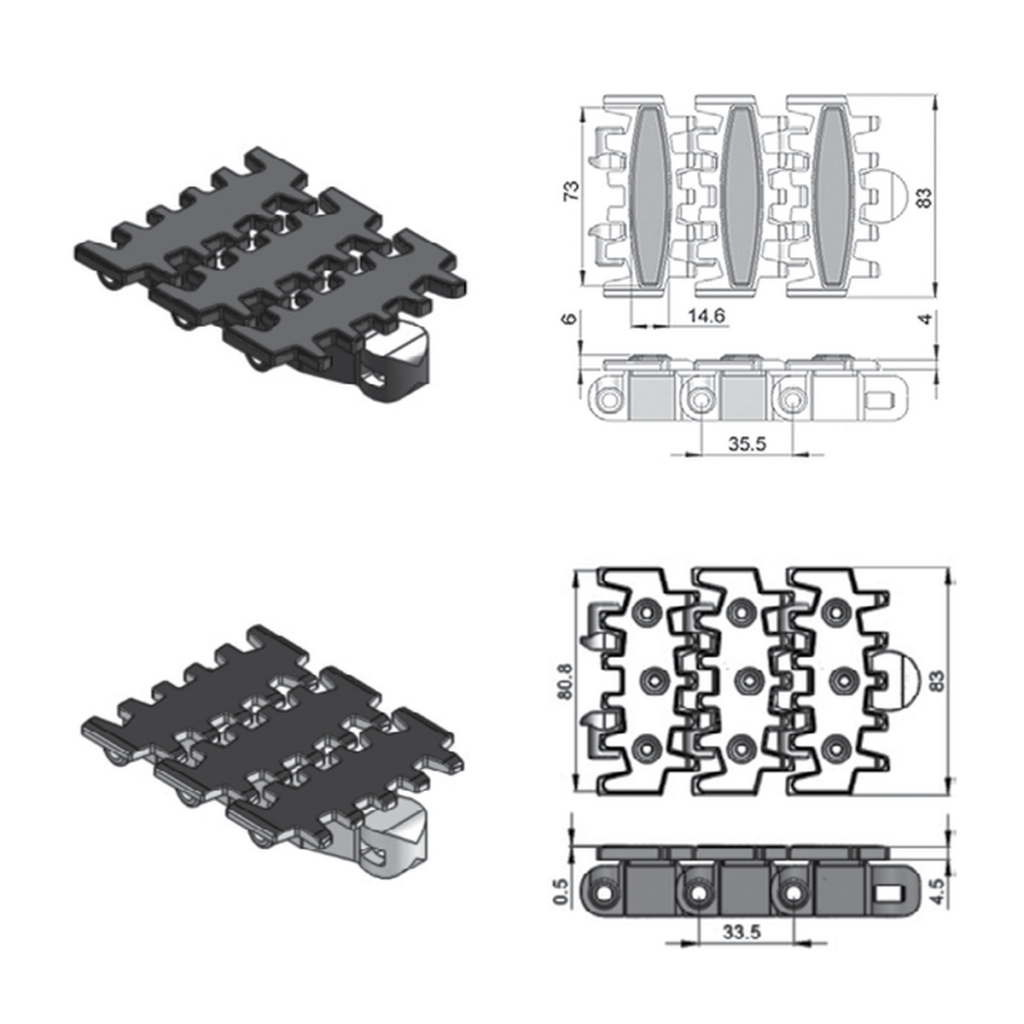 Wedge chains