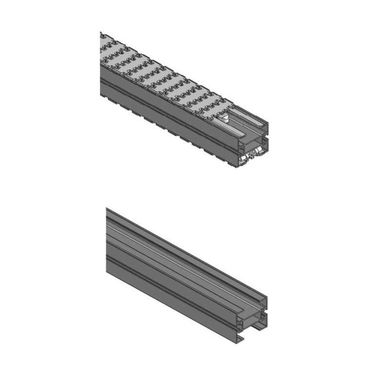Conveyor half beams