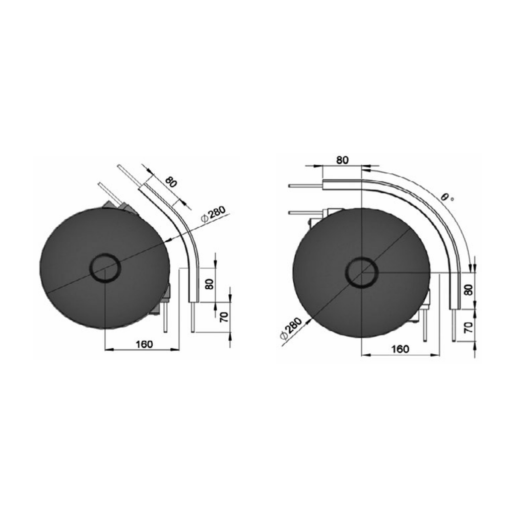 Curved slide rails