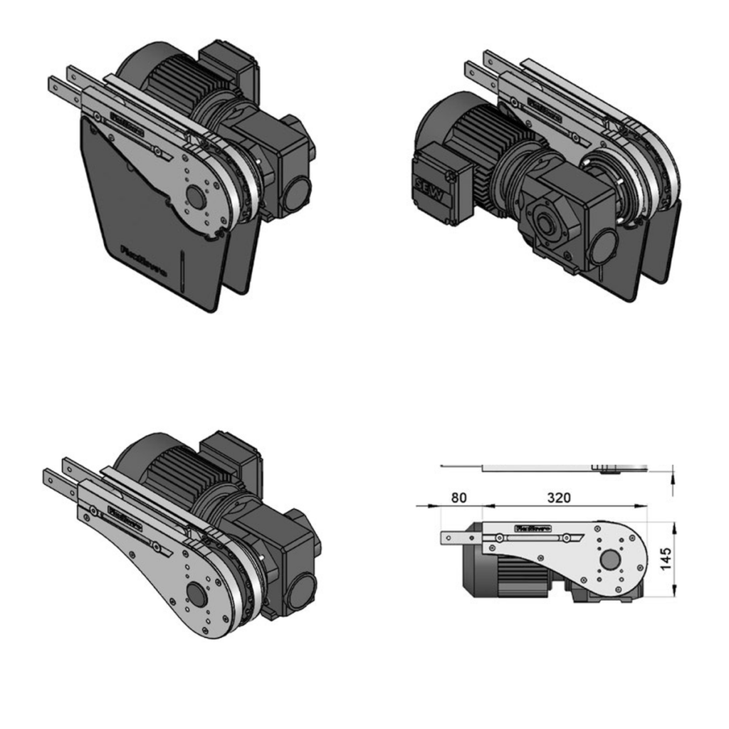 Guided-profile end drives