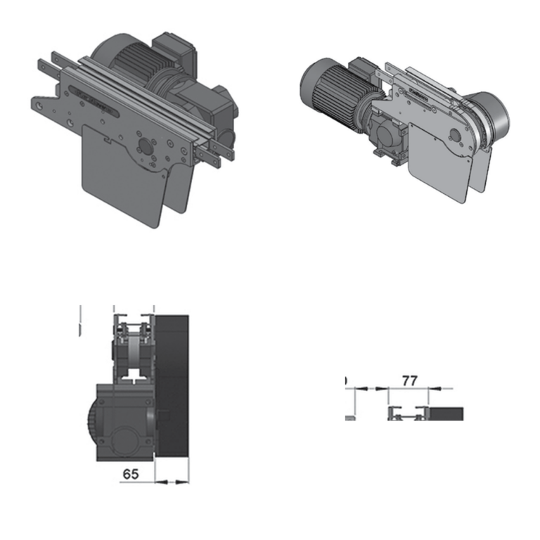 Suspended intermediate drives