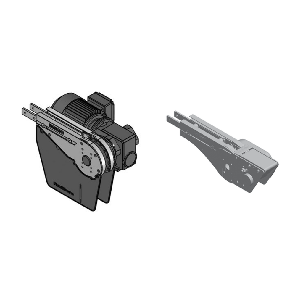 Combined drive and idler units
