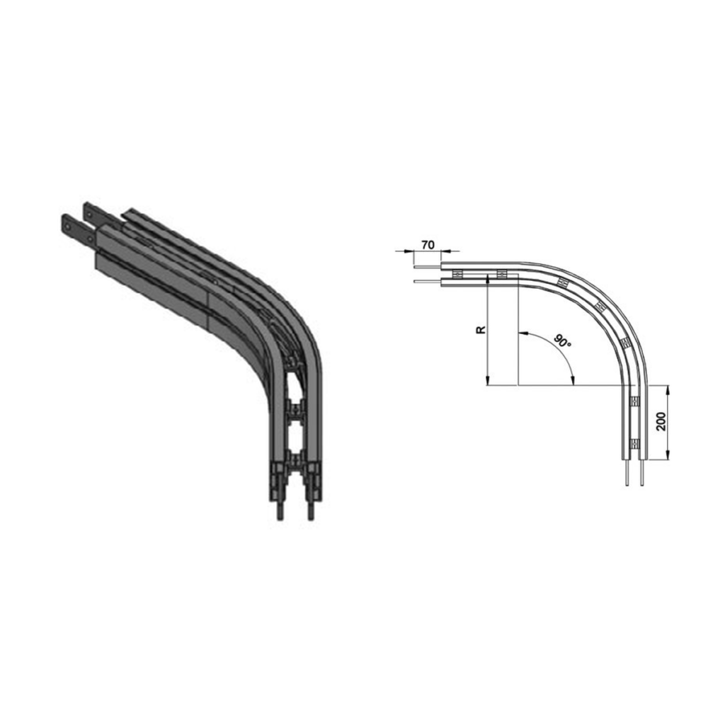 Curve frame assemblies