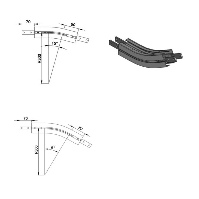 Concave vertical bends