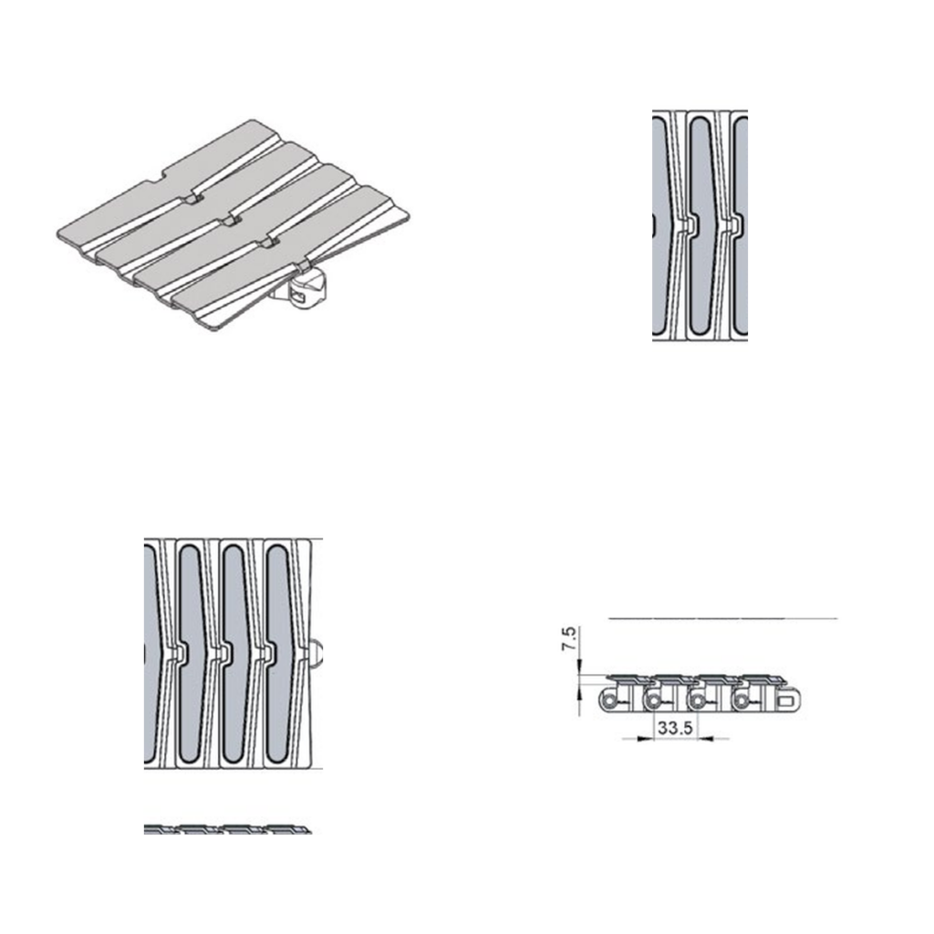 Stainless steel top chains