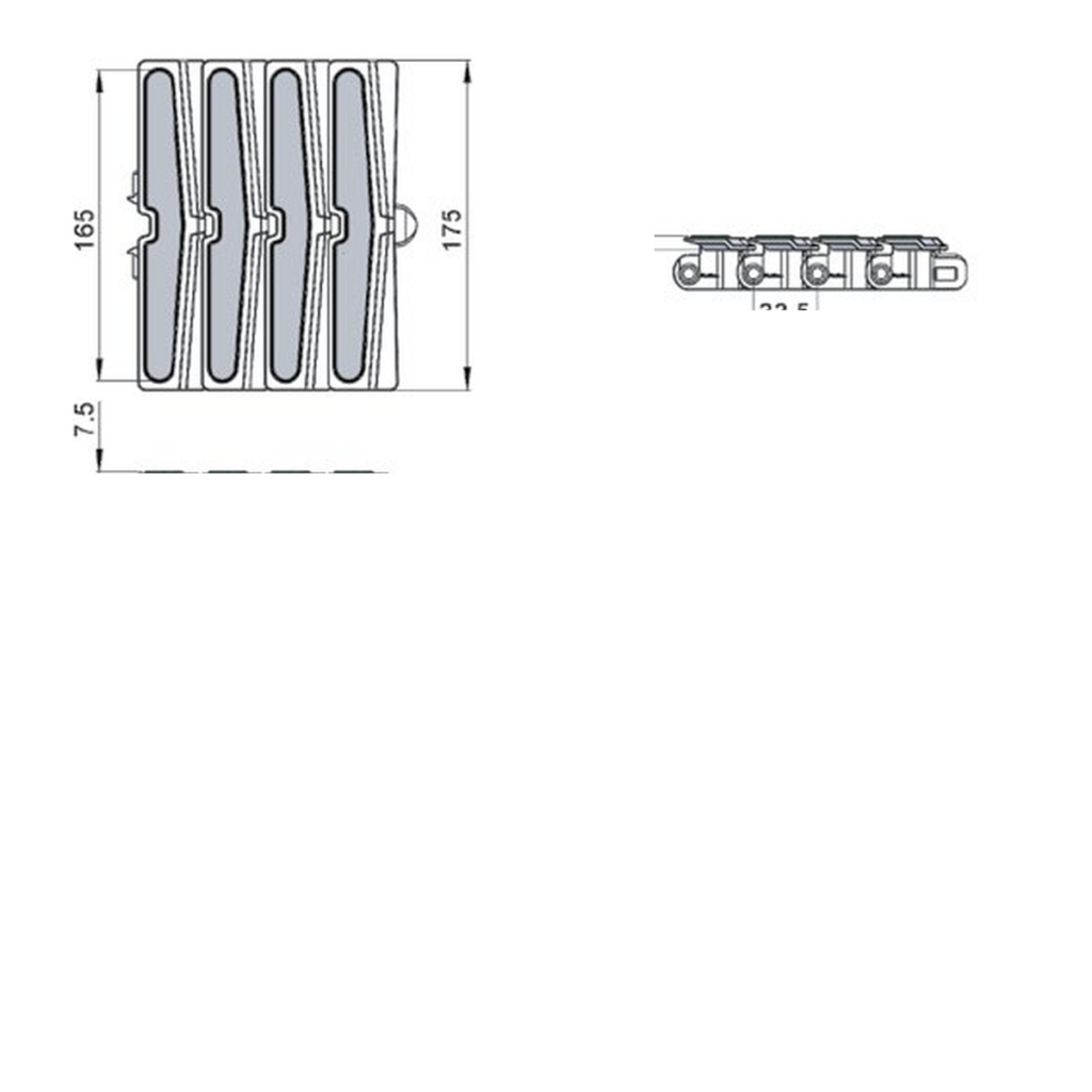 Left wedge chains