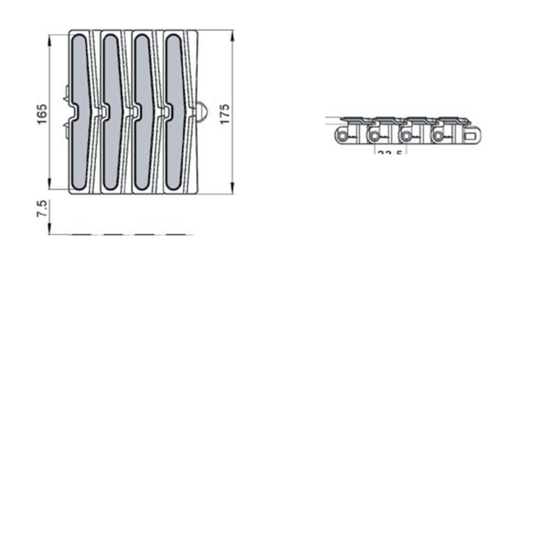 Left wedge chains