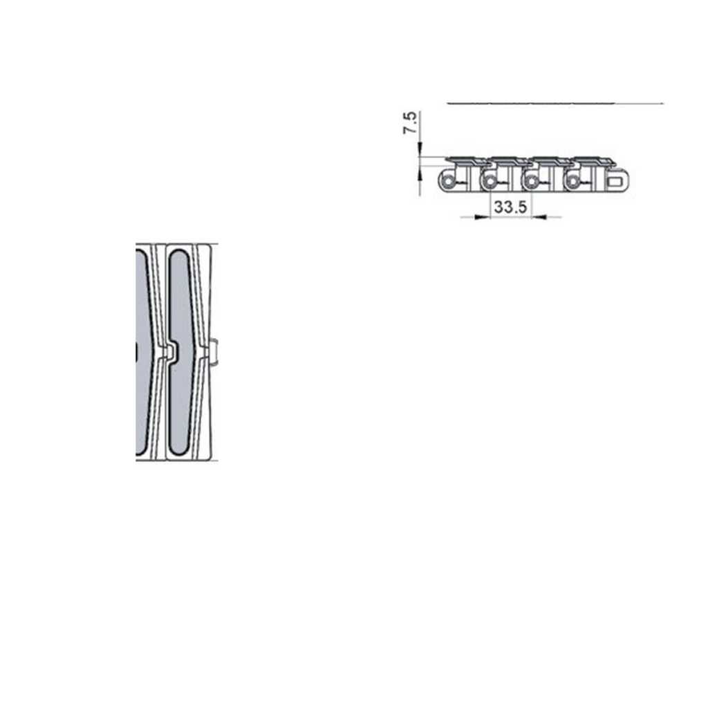 Wedge top chains