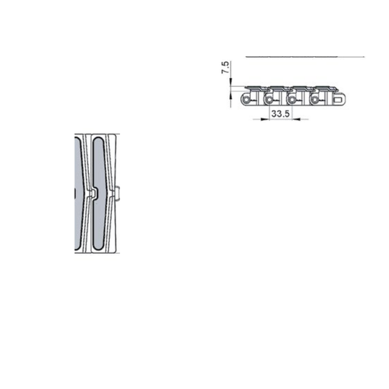 Wedge top chains