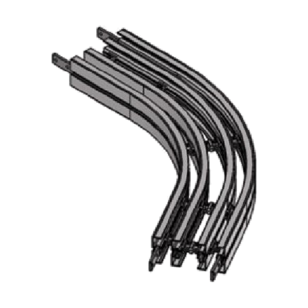 60-degree horizontal bends