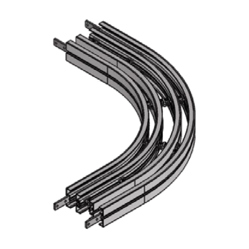 90-degree horizontal bends