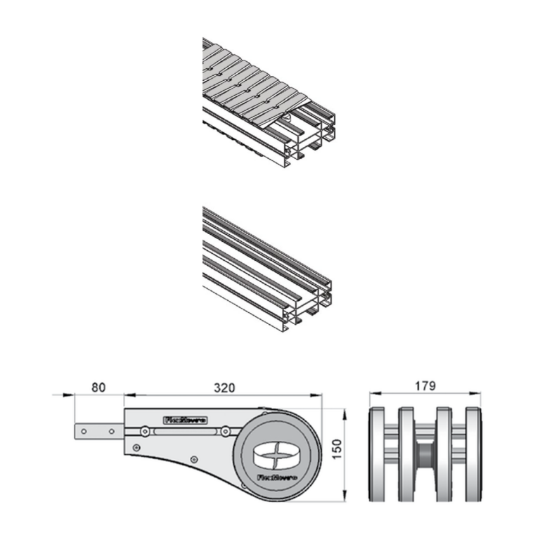 Slide rails and wear strips