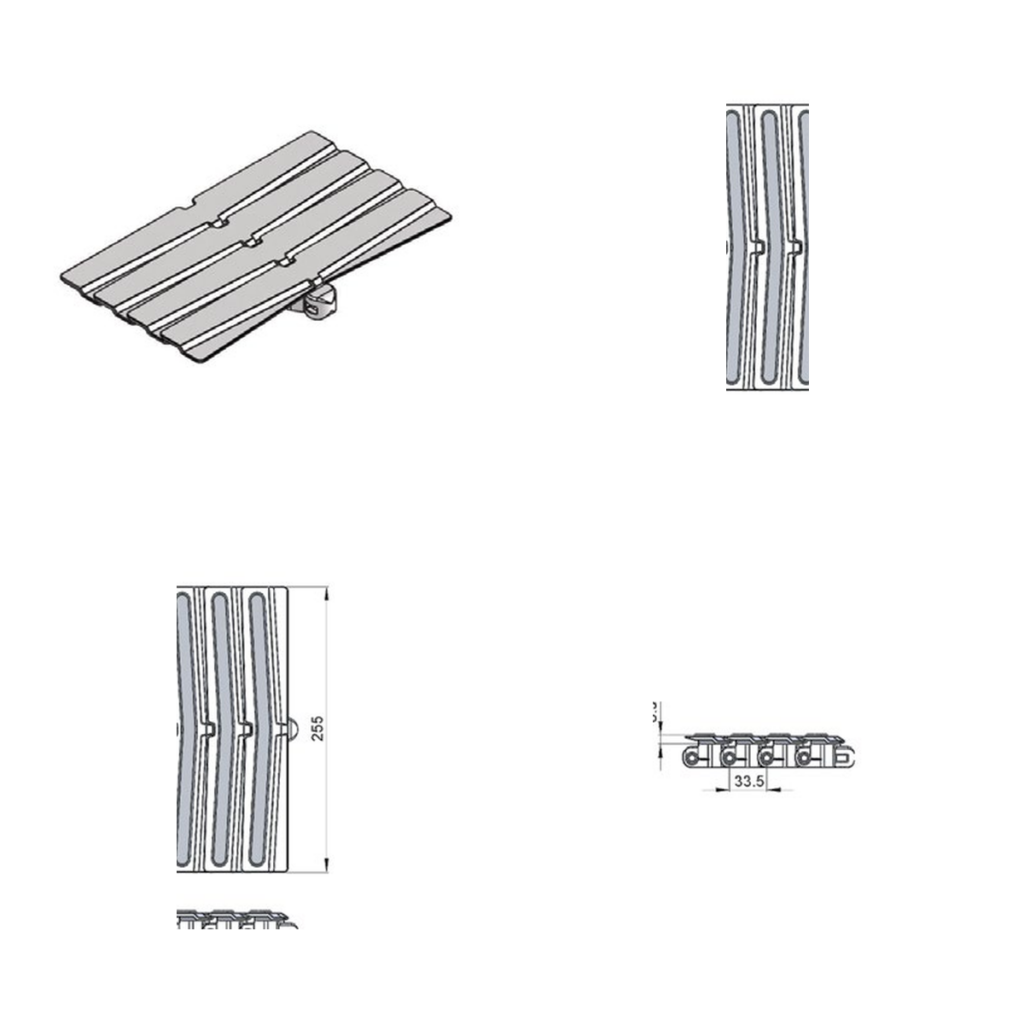 Stainless steel top chains
