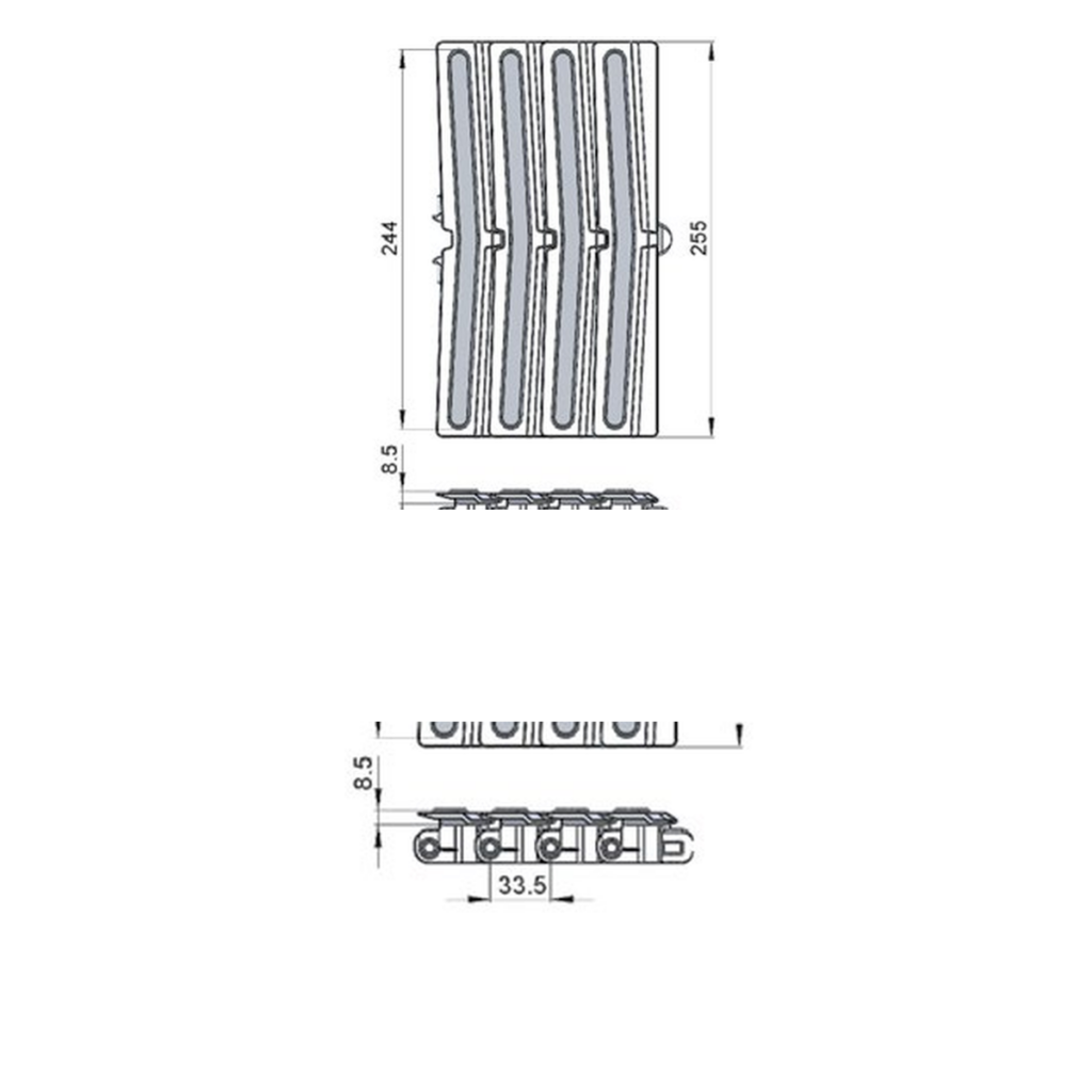 Right wedge chains