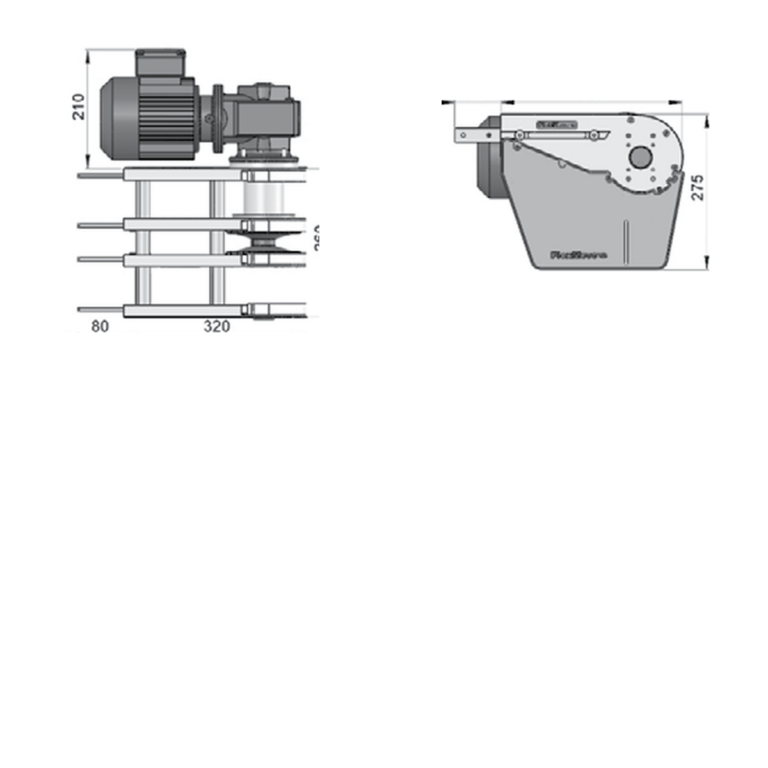 Suspended end drives